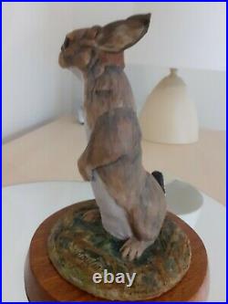 Vintage Border Fine Arts Baby Rabbit Signed Sculpture Limited Edition